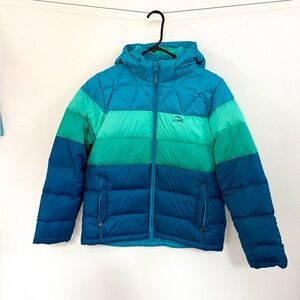 Colorful Striped Puffer Jacket